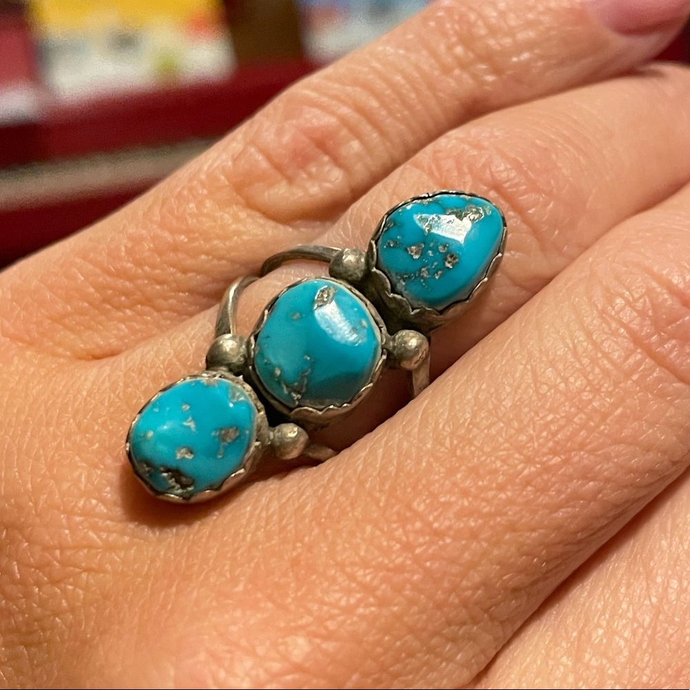 EH Grey Native Turquoise Ring